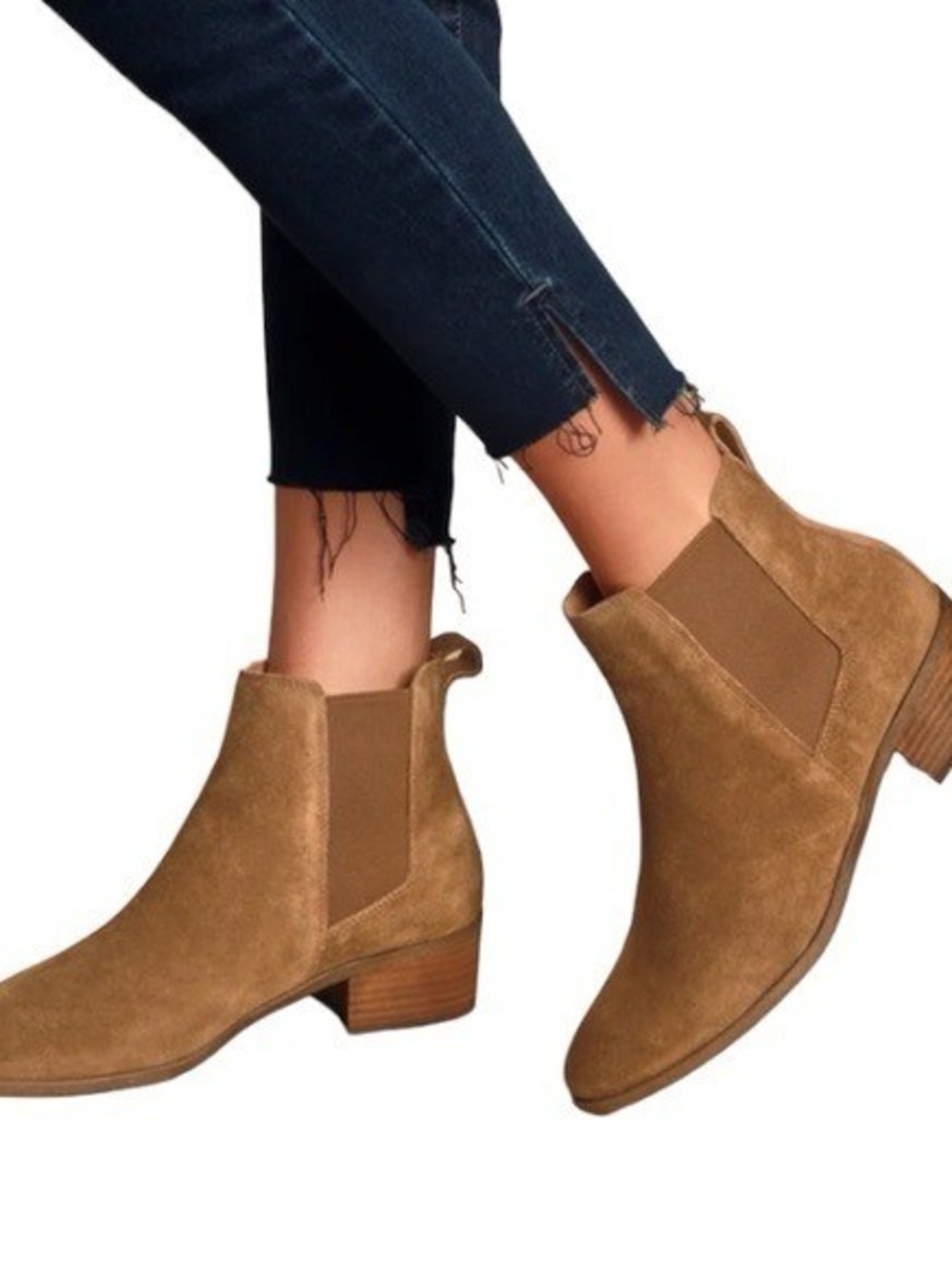 Steve Madden Tan Suede Ankle Boots